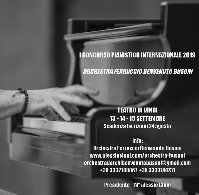 I CONCORSO PIANISTICO INTERNAZIONALE 2019 PREMIO