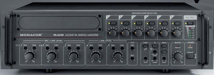 Amplificatore mixer per impianti Evac EN-60849 PA-6240 Nr. ordine 17.