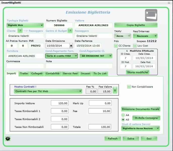 UgoAdv per il Business Travel All interno della biglietteria vengono gestite diverse funzioni apprezzate da chi fa della biglietteria uno dei core business della propria attività: La forma di