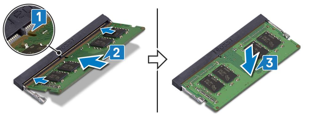 11 Ricollocamento dei moduli di memoria AVVERTENZA: Prima di effettuare interventi sui componenti interni del computer, leggere le informazioni sulla sicurezza fornite con il computer e seguire la