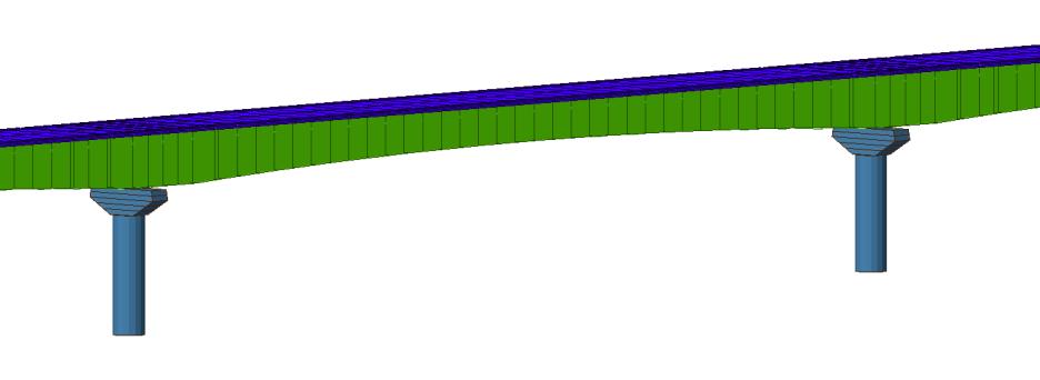 Figura 39: Dettaglio modellazione campata a sezione variabile Infine, viene mostrato il dettaglio della