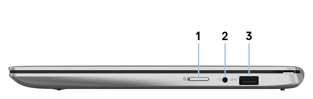 1 Gen 1 Type-C/DisplayPort Collegare periferiche come dispositivi di archiviazione esterni, stampanti e schermi esterni. Offre velocità di trasferimento dei dati fino a 5 Gbps. N.B.