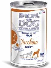 cani di taglia maxi, al tacchino