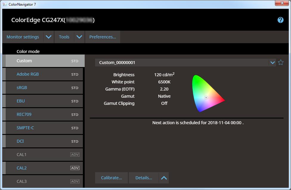 viene visualizzata l'icona ColorNavigator nella barra delle applicazioni, e si apre la finestra principale.