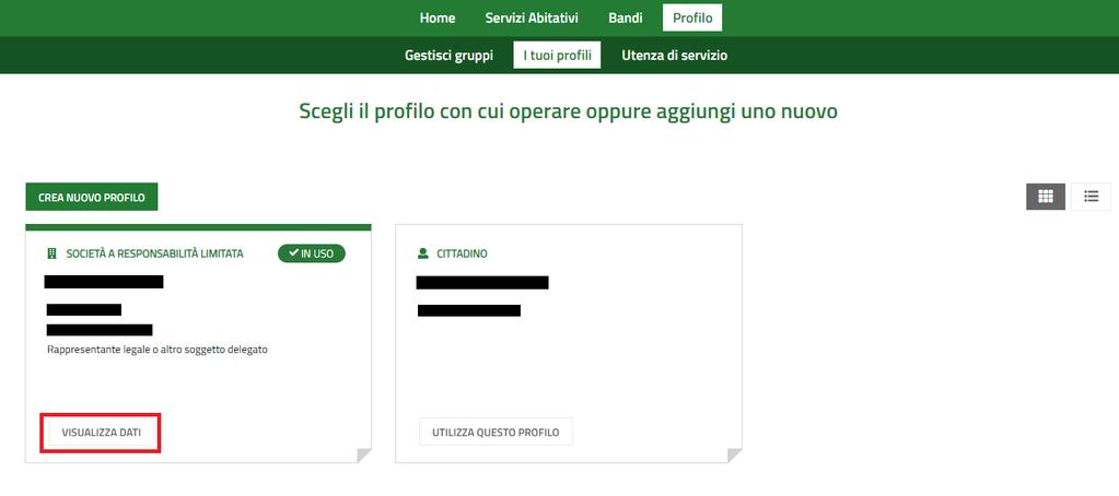 Sarà necessario attendere la validazione del profilo.