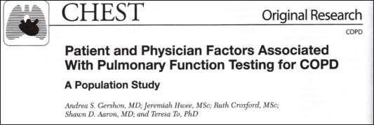 Chest 2014 Results: Only 35.9% of the 491.