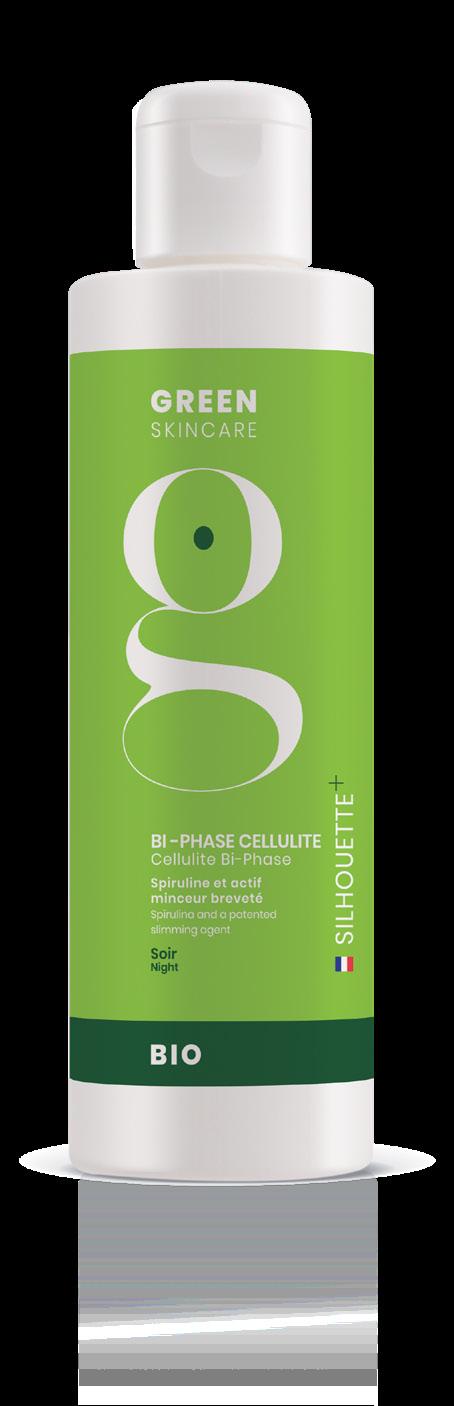 FASE 1 ATTACCO DURATA DA SETTIMANA 1 A SETTIMANA 6 OLIO BIFASICO ANTICELLULITE sera BI-PHASE CELLULITE - 200 ml 55,1% d ingredienti attivi Spirulina - Attivo dimagrante brevettato (Adiposlim) -