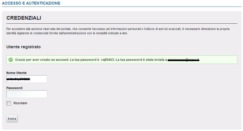 2 Come collegarsi Partendo dal portale del Comune o dal portale di ASPO Spa, sarà possibile accedere alla pagina sotto riportata,