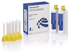 Occlufast+ Occlufast+ Color Codici Sistemi per l impronta / Registrazione occlusale Occlufast+ - Silicone A per la registrazione occlusale Codice Confezionamento C200791 Standard Pack: 2 x 50 ml