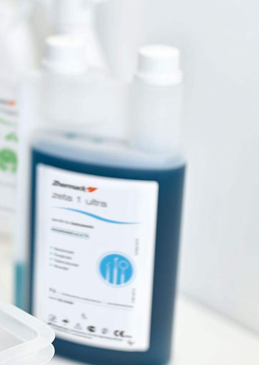 Igiene Strumenti e frese La gamma Zeta Hygiene offre prodotti a spettro d azione ampio per la disinfezione e sterilizzazione di strumenti odontoiatrici ordinari, chirurgici e frese.