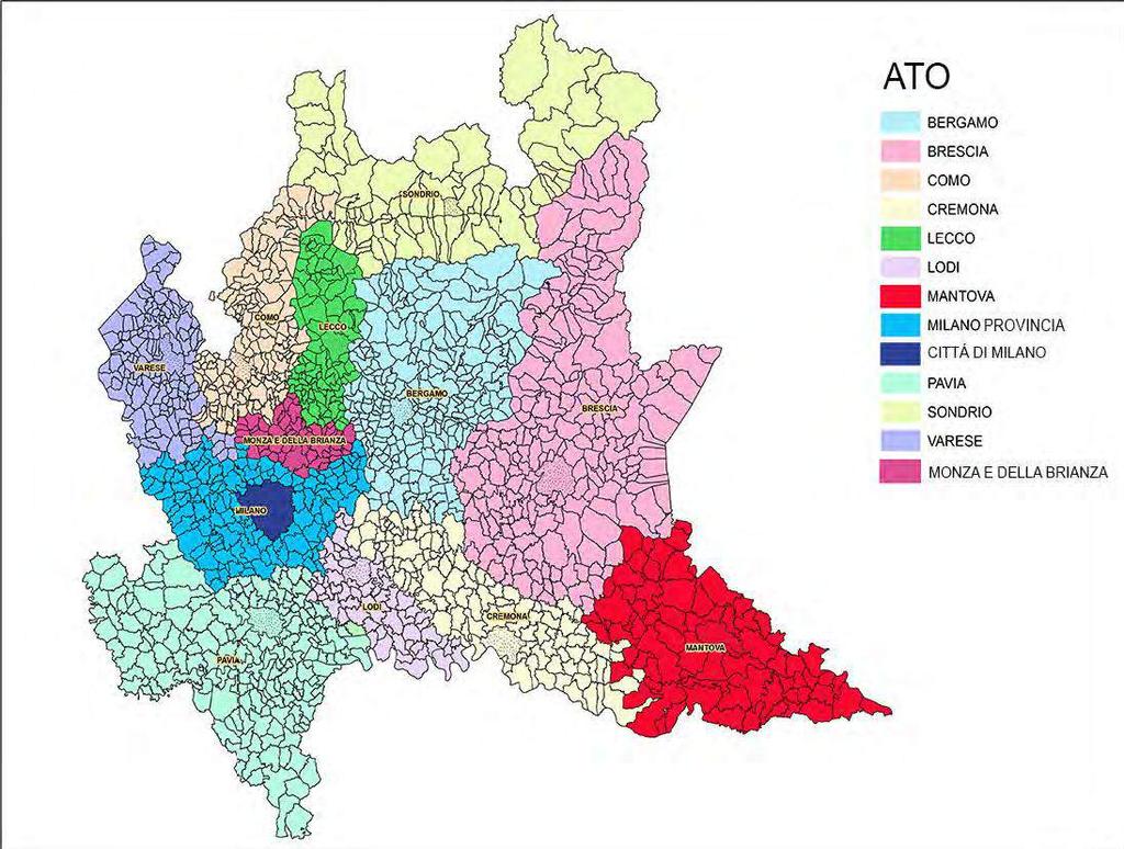 L ATTUALE SUDDIVISIONE DEL TERITORIO