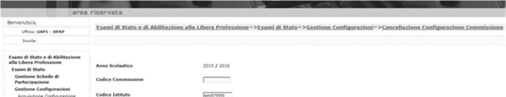 Per ogni gruppo che compone le classi già importate nlla commissione NON si può modificare né il nome, né l indirizzo, né la spunta IeFP, questo al fine di garantire la coerenza con i modelli ES-0 E