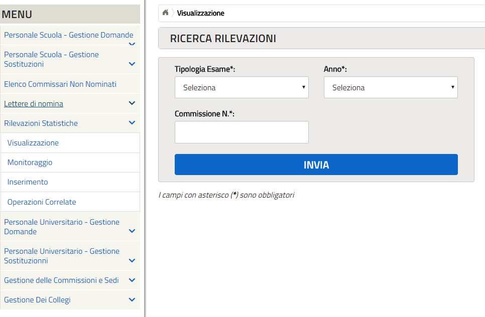 Tipologia Esame; Anno; Commissione N.