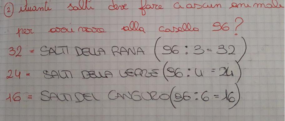 0-12-24-36-48-60-72-84-96 1 2 3 4 5 6 7 8 9 ASJA: LA SOLUZIONE E 96 PERCHE LA PRIMA CASELLA E 0