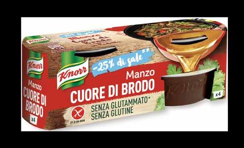 Cuore di brodo KNORR vari tipi 112 g (al kg