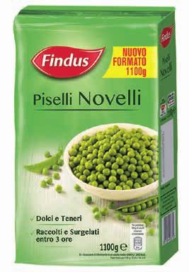 Piselli novelli FINDUS 1,1 kg (al kg 2,72t)