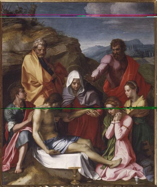 Andrea del Sarto (Andrea d Agnolo; Firenze 1486-1530) Compianto su Cristo morto