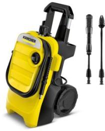 00* - idropulitrici ad acqua fredda "karcher" K4 compact con sistema stop totale, pressione max bar 130 - portata l/h 420 - max temperatura alim.40 gradi C., potenza Kw 1,8 - peso kg.