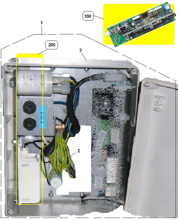 Tav 165 ELETTRONICA CENTRALINA TRASFORMATORE 1 94016650 C/O PANN.TRASF/FUS.VEGA 2 22127612 CORD.CENTRAL.V-700LUX 3 05166216 SCAT.