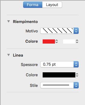 6 2 Selezionare il colore del testo e dell'oggetto.