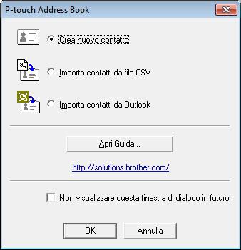 Come utilizzare P-touch Editor Come usare P-touch Address Book (solo Windows) 6 Questa sezione descrive la procedura di creazione efficace di etichette dai contatti utilizzando P-touch Address Book.