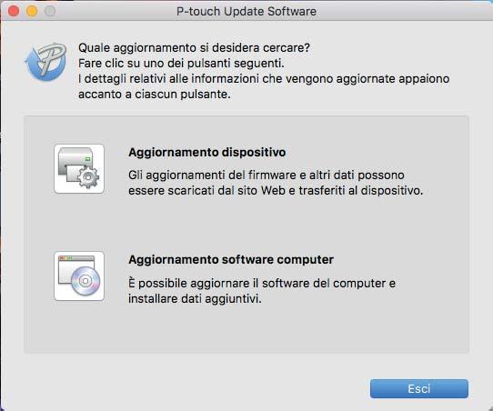 Come aggiornare P-touch Software 3 Fare clic sull'icona [Aggiornamento dispositivo].