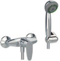 shower with complete shower kit (movable hook) 01-8609/2 124 90 64 170 130 40 54 120 Art.