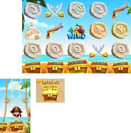 REELPOT Treasure Island Reelpot è un motore brevettato Espresso Games nel quale un premio extra e i relativi token vengono accumulati a seguito di ogni vincita, in maniera randomica.
