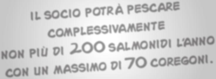 siano l apparato boccale. È consentito l uso della pastura di sole sostanze vegetali per 0,5 kg al giorno per pescatore.