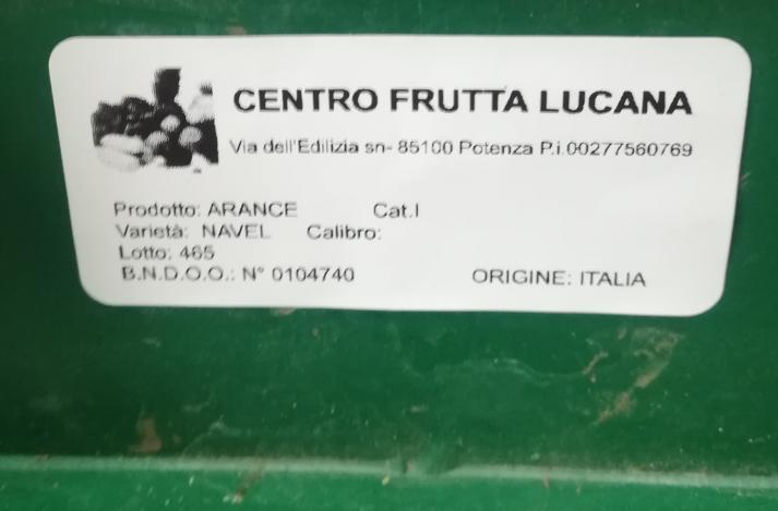 prodotto nazionale NON CONFORMITA : Riscontrate delle NC sulla fornitura di