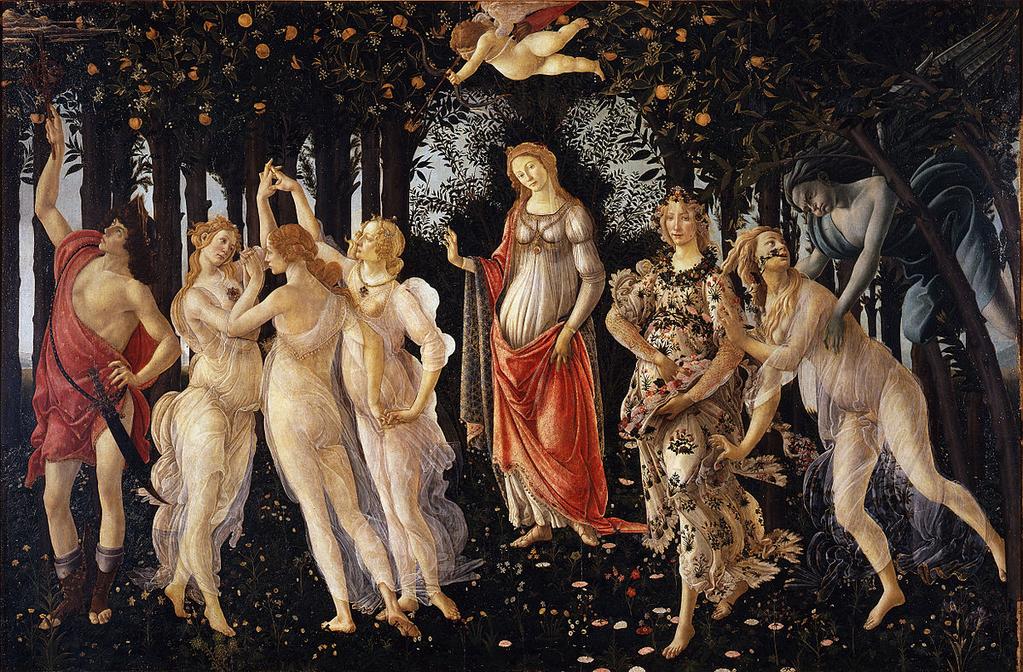 Allegoria della Primavera L Allegoria della Primavera è la celebre e amata opera del grande Botticelli fu dipinta tra il 1477 e il 1482.