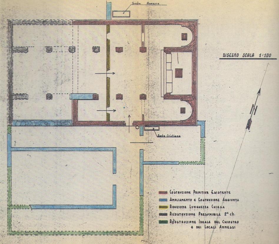 Berton ed il diario di scavo redatto dall assistente della Soprintendenza G. Longo 21. Figura 3: Planimetria della chiesa di S.