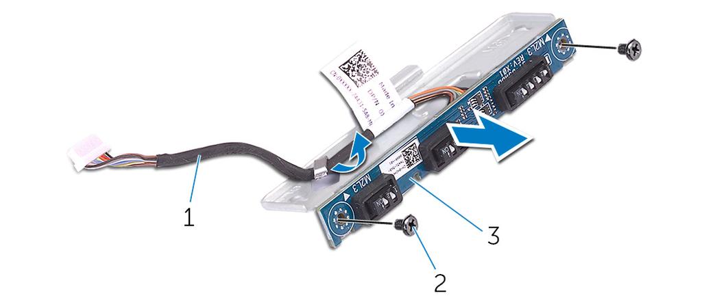 1. cavo della scheda del DIP switch 2.