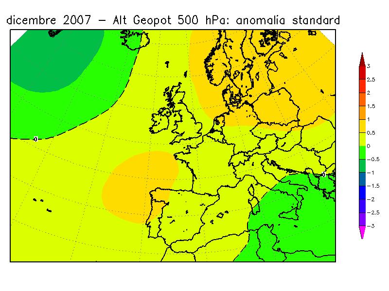 Tuttavia, le piogge non sono state del tutto assenti, perché in una occasione (tra il 20 e il 24 del mese) una depressione atlantica è riuscita ad approfondirsi maggiormente verso la Spagna e il