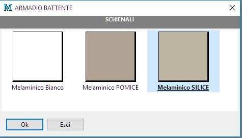 armadio inserito correttamente.