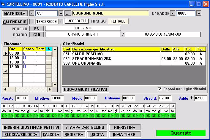 Collegamenti esterni Il software RC-LIGHT è predisposto per l importazione delle timbrature da qualunque terminale lettore di tessere che abbia la possibilità di creare un file testo su un PC.