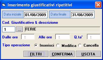 - Gestione cartellino Ricco di link per semplificare al massimo l inserimento dei dati, il loro calcolo e il lancio della stampa del cartellino mensile, permette di tenere sotto controllo