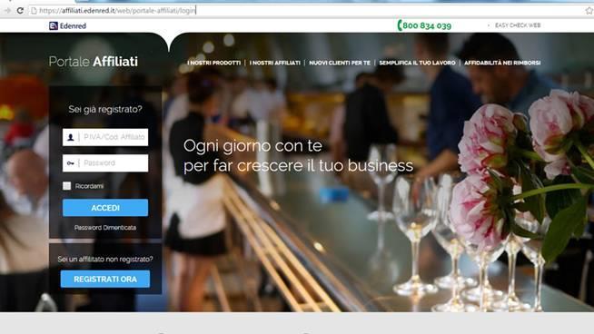 ACCESSO ACCESSO AL PORTALE Apri il tuo browser e digita l indirizzo https://affiliati.edenred.