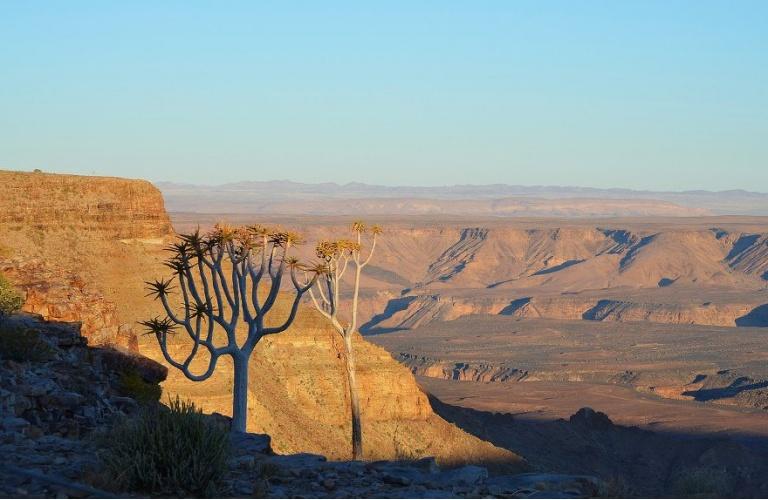 dopo pranzo visiteremo il Fish River Canyon con una breve