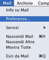 Configurazione: Procedere nel seguente modo: Avviare Mail ( il client di posta