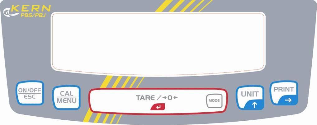 3.1 Tastiera In modalità di pesatura: Tasto Indicazione Premere una volta e rilasciare il tasto Tenere premuto per circa 3 secondi ON/OFF ESC [ON/OFF] Commutazione fra la modalità operativa e quella