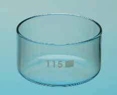 LLG- Cristallizzatori, vetro borolicato Cristallizzatori con o. DIN 7/8. Autoclavabili. Descrizione Diam. Altezza DIN Pz./Cf.