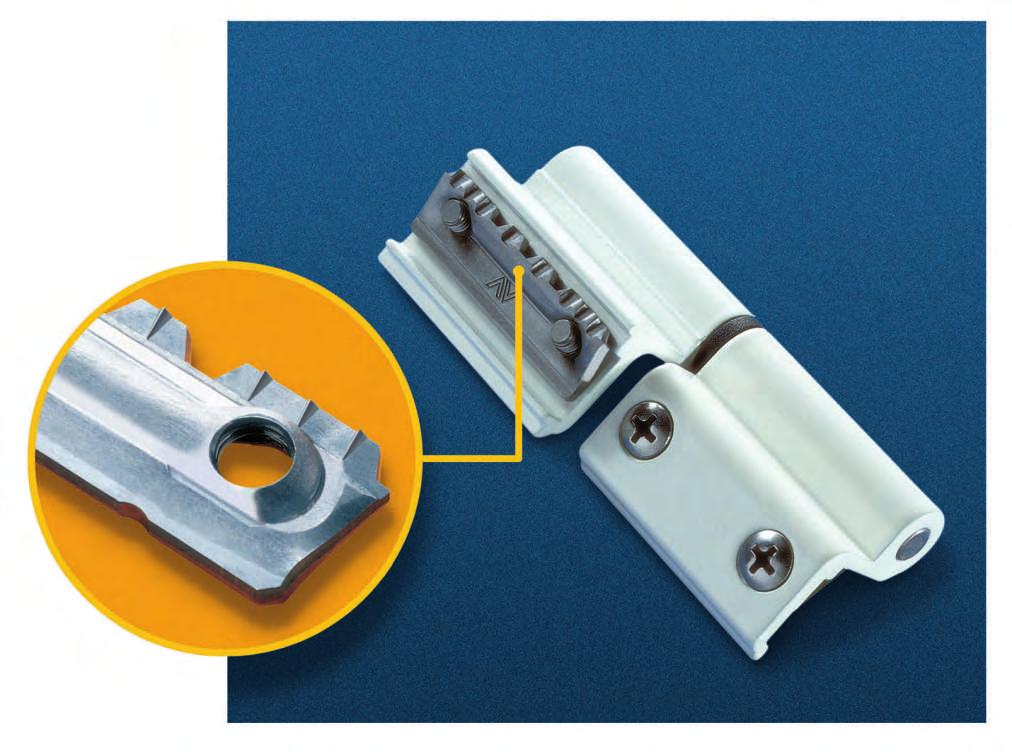 Caratteristiche generali MORSA+/MORSADUE+ Particolare della nuova contropiastra con l innovativa dentellatura d ancoraggio brevettata. Per tenere a distanza le imitazioni.