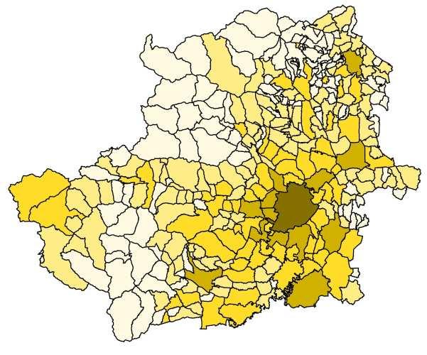 Elaborazione della base-line al 2000 per tutti i comuni della provincia di Torino.