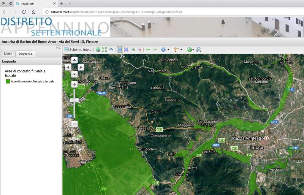 Mappa delle aree di contesto fluviale e lacuale Art.5 DEFINIZIONI (estratto) (.