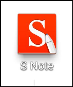 S - Note S-Note è una delle più importanti applicazioni preinstallate dal produttore Samsung sul Galaxy Note 10, 1.