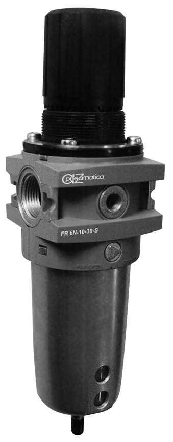 filtroregolatore G1 G1 filter-regulator Sistema di funzionamento: gruppo ciclone ed elemento filtrante, combinato con regolatore di pressione a diaframma dotato di valvola di scarico sovrapressione