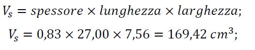 Realizzazione core Calcolo quantitativo di precursore 1. Si calcola in primis il volume interno dello stampo 2.