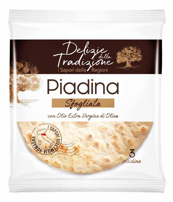 PIADINA SFOGLIATA DELIZIE DELLA TRADIZIONE con Olio Extra