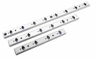 serie 22 10 188 S000-08-05 Cremagliera 5 fori per tutte le serie Rack 5 holes for all serie 22 10 234 S000-08-06 Cremagliera 6 fori per tutte le serie Rack 6 holes for all serie 22 10 280 S000-08-07